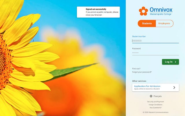 Omnivox Auto Login from Chrome web store to be run with OffiDocs Chromium online